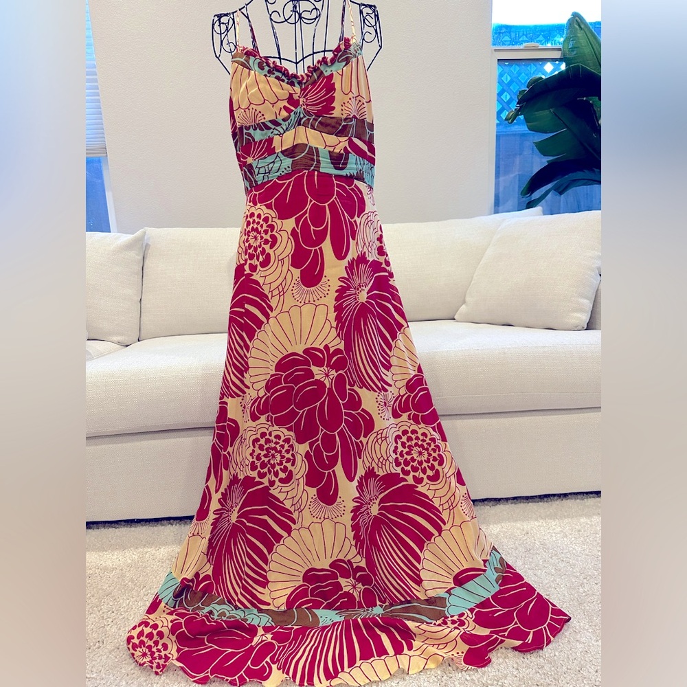 Floral semi formal maxi dress